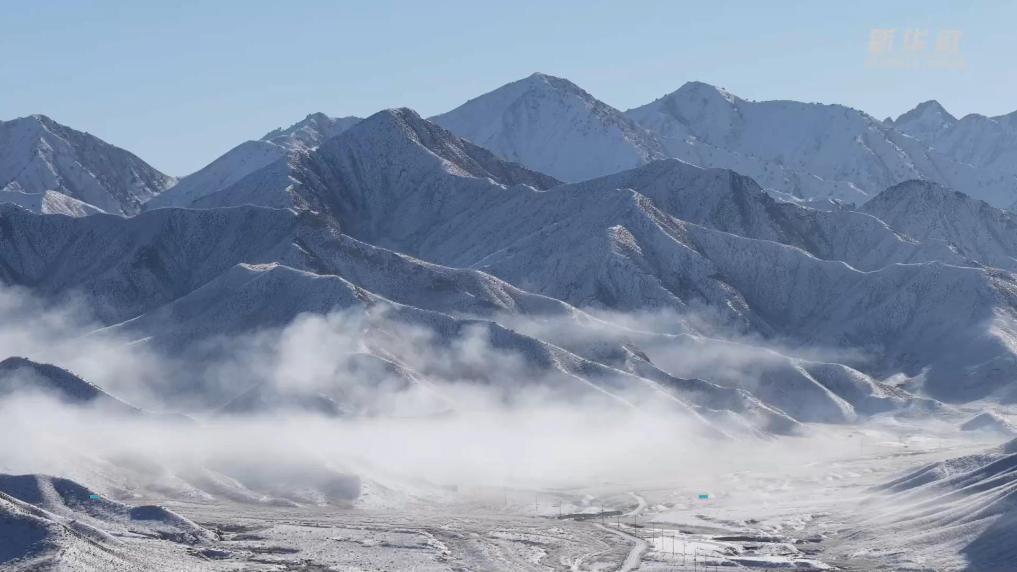 青海都兰：诗意雪原壮美如画